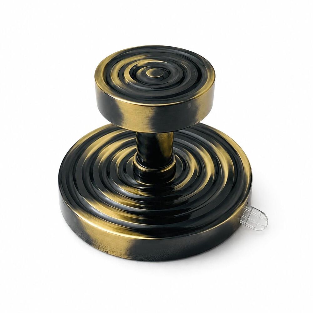 Solid Brass Suction Hook - Antique Brass/Black